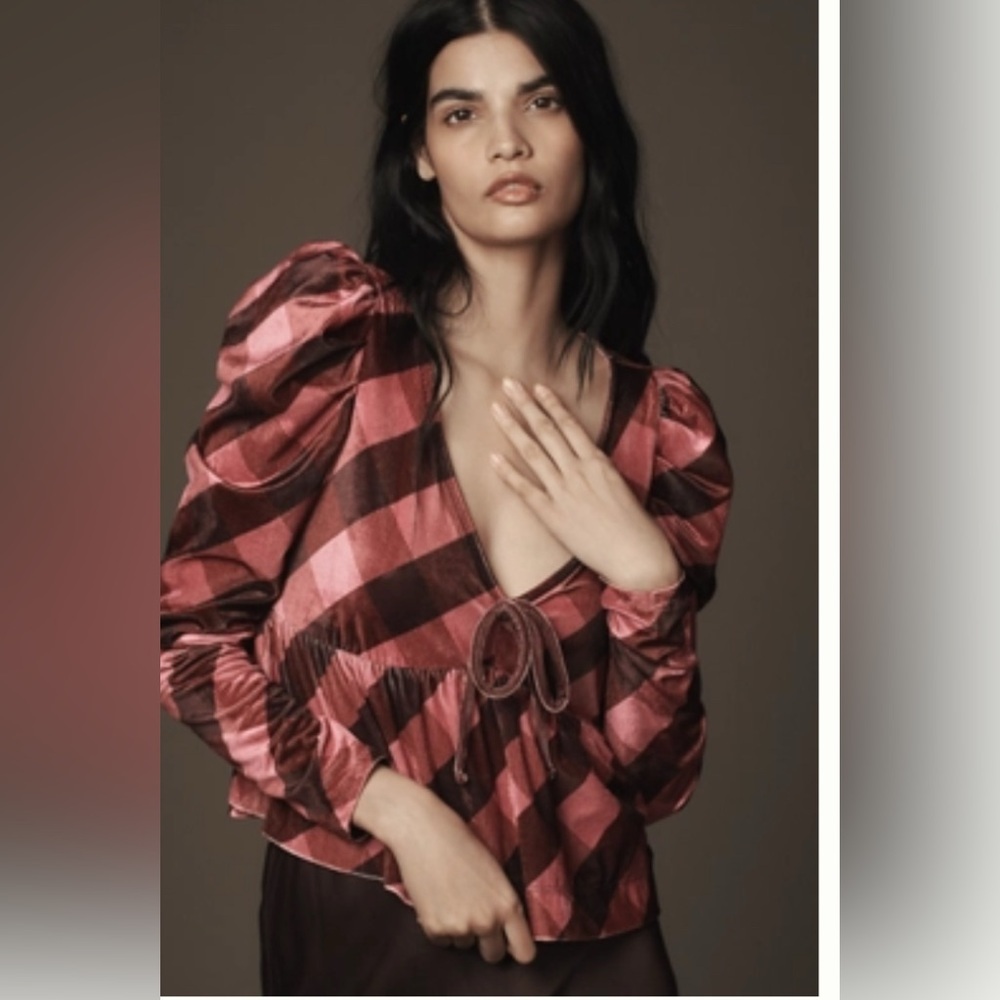 MAEVE VELVET BABYDOLL TOP